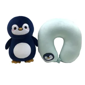 2-in-1 Swapseazzz Travel Pillow and Plush Toy - Nico the Penguin Adoramals Ocean CUSH376