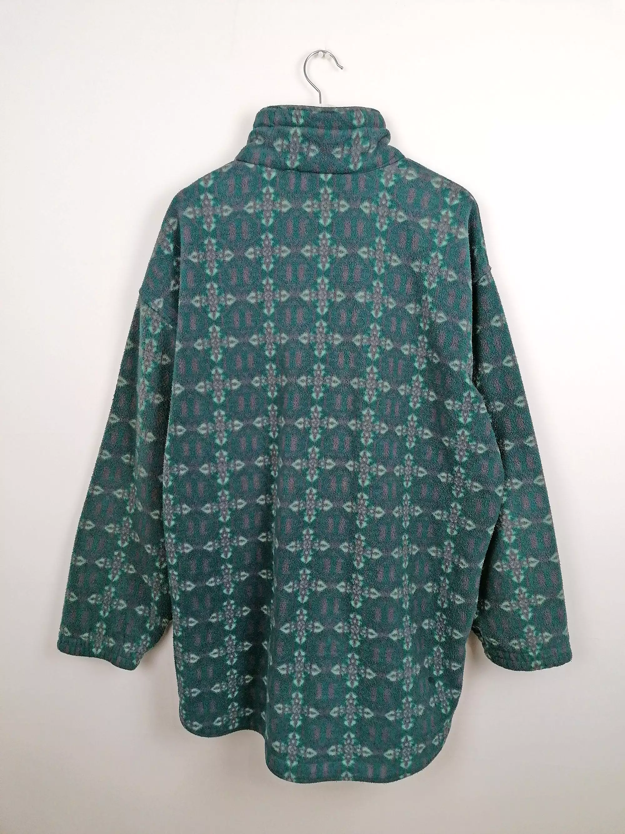 90's ETIREL Oversized Fleece Sweater - size L-XL