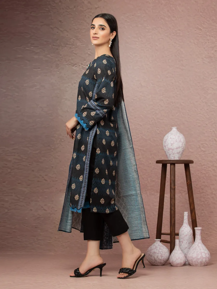 ACE Galleria Merak Khaddar Unstitched Printed 3Pc Suit A-WU3PWK22-415