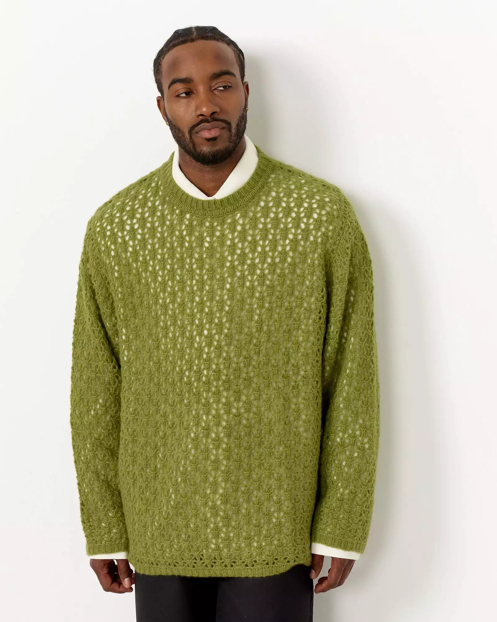 Aki Cashmere Sweater in Green