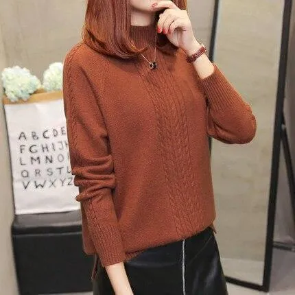 Aligned Women's Turtleneck Sweater