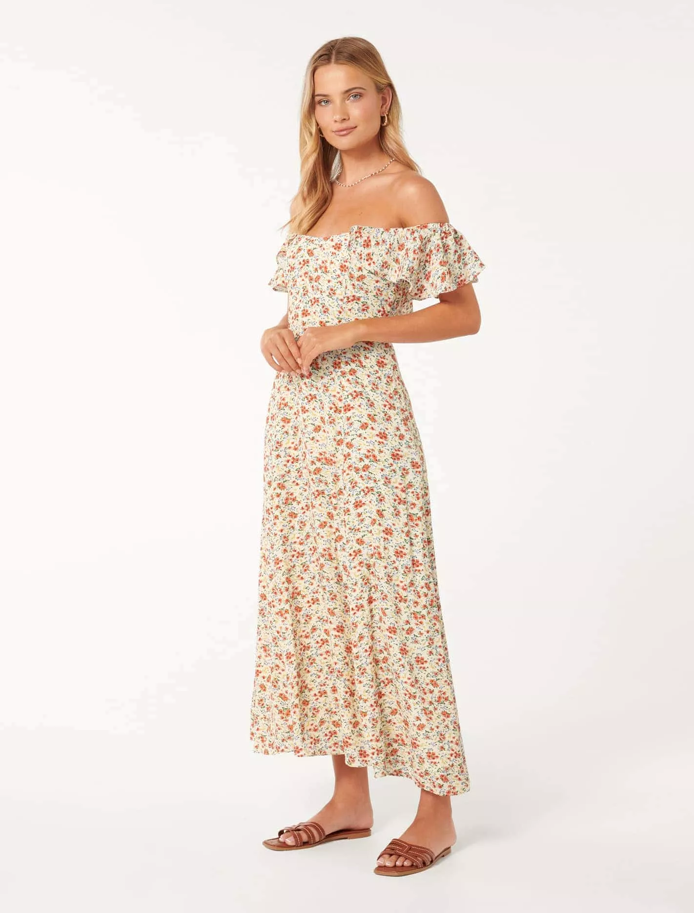 Amalie Off-Shoulder Midi Dress