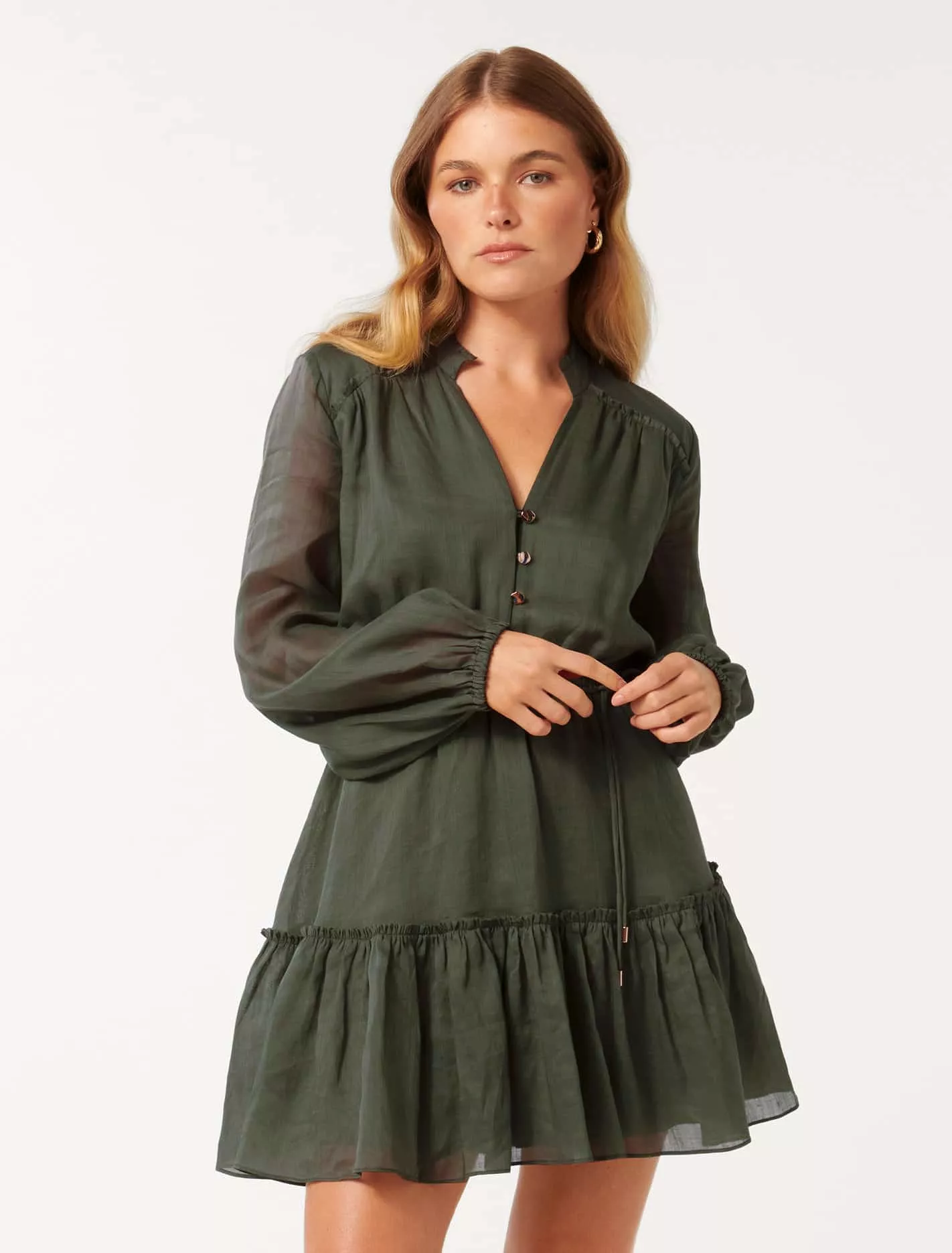 Ashley Petite Frill Mini Dress