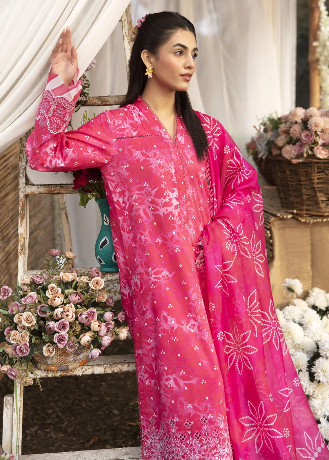 Ayzel Summer Dream Unstitched Lawn 3Pc Suit AZL-V1-03 Cosmos