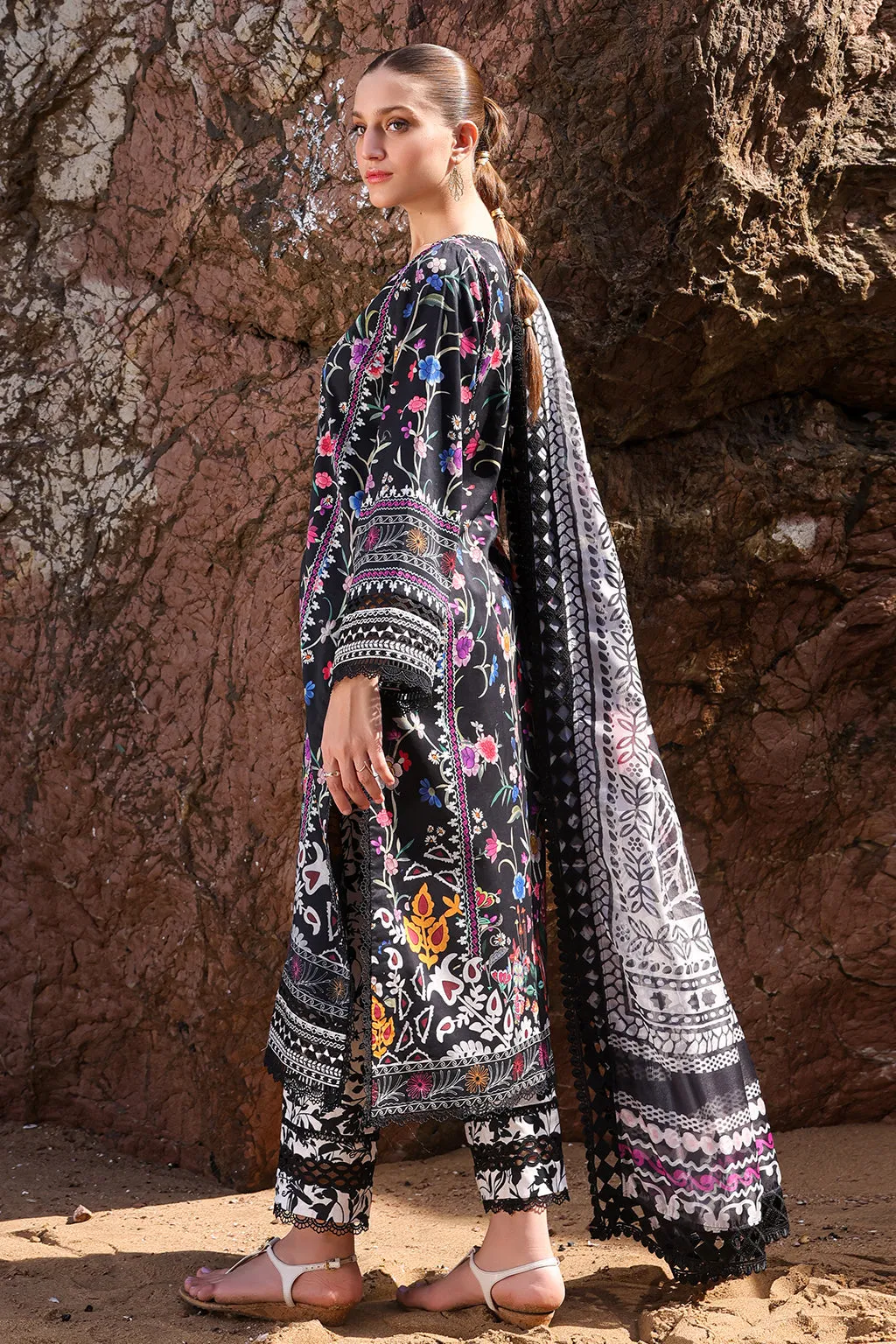 Ayzel Tropicana Embroidered Lawn Unstitched 3Pc Suit AZL-24-V2-06 Chloe