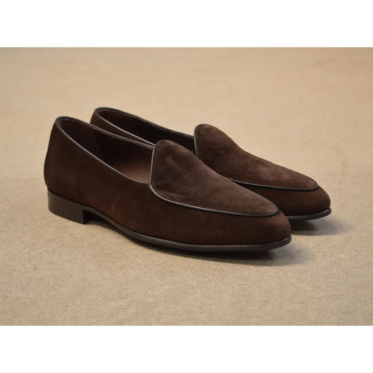 Berwick 1707 Classic Belgian Loafer (4950) - Dark Brown Suede