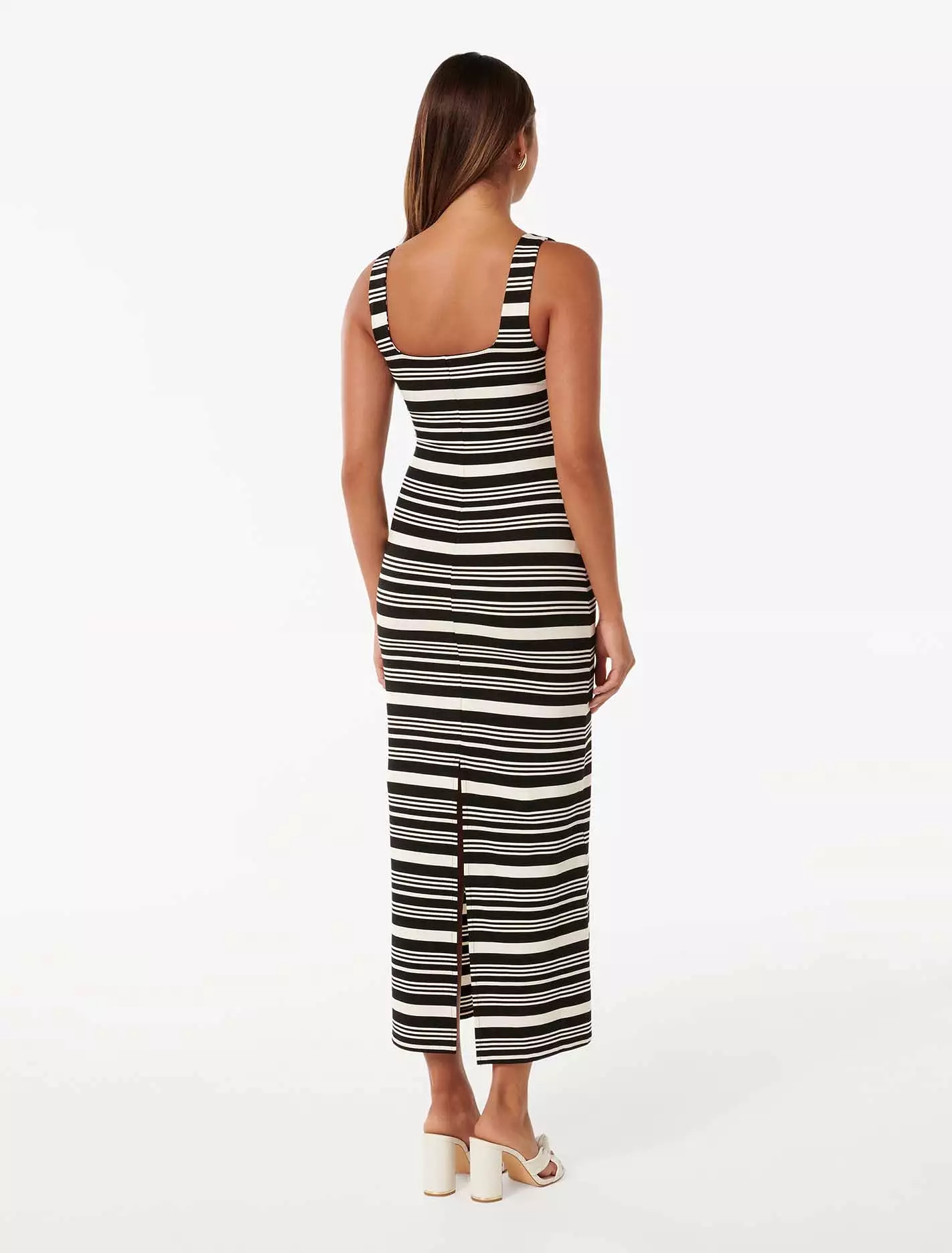 Beverly Square Neck Midi Dress