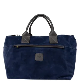 CALABRESE Lipari Suede Medium Bag Navy