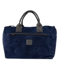 CALABRESE Lipari Suede Medium Bag Navy