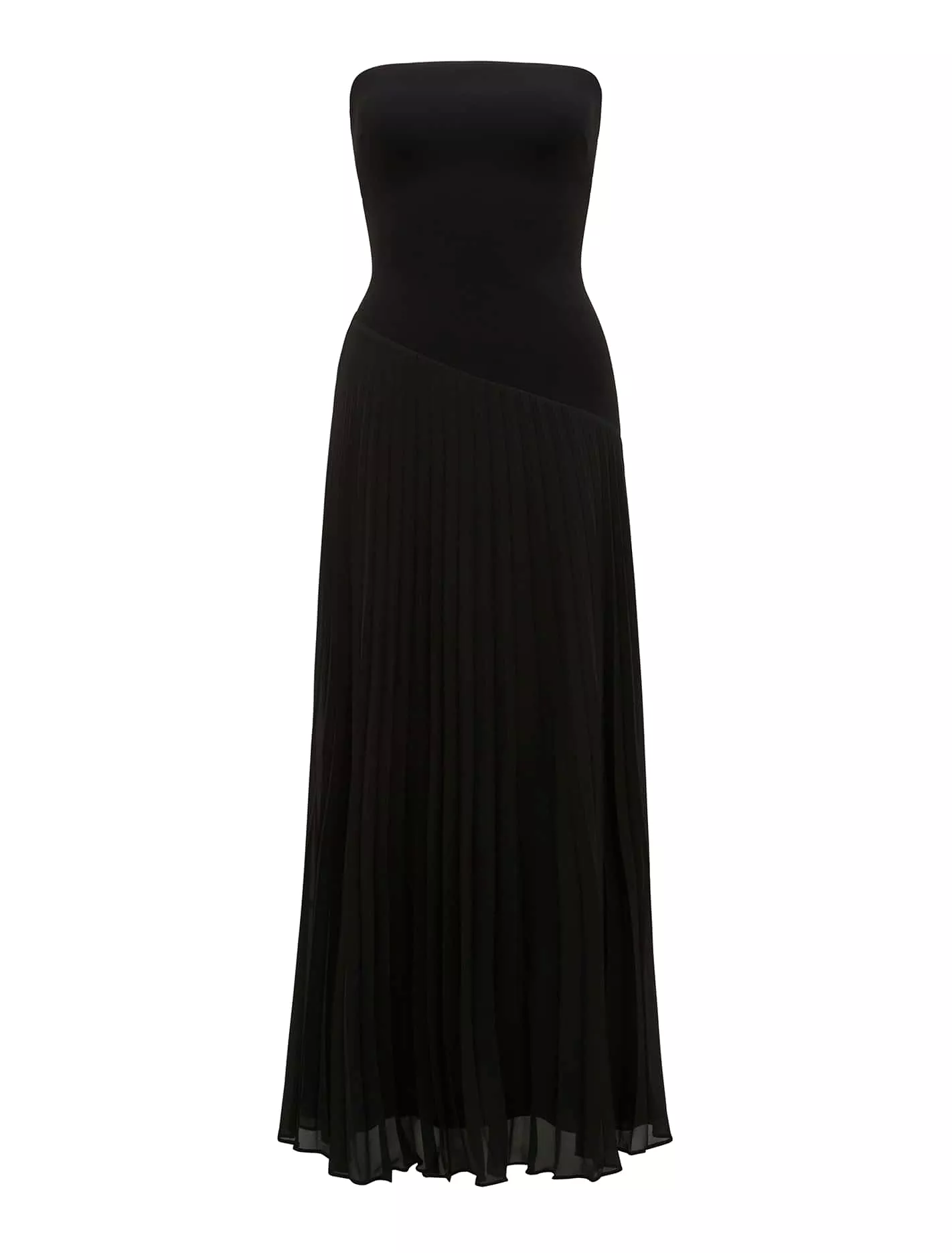 Capri Strapless Pleat Midi Dress