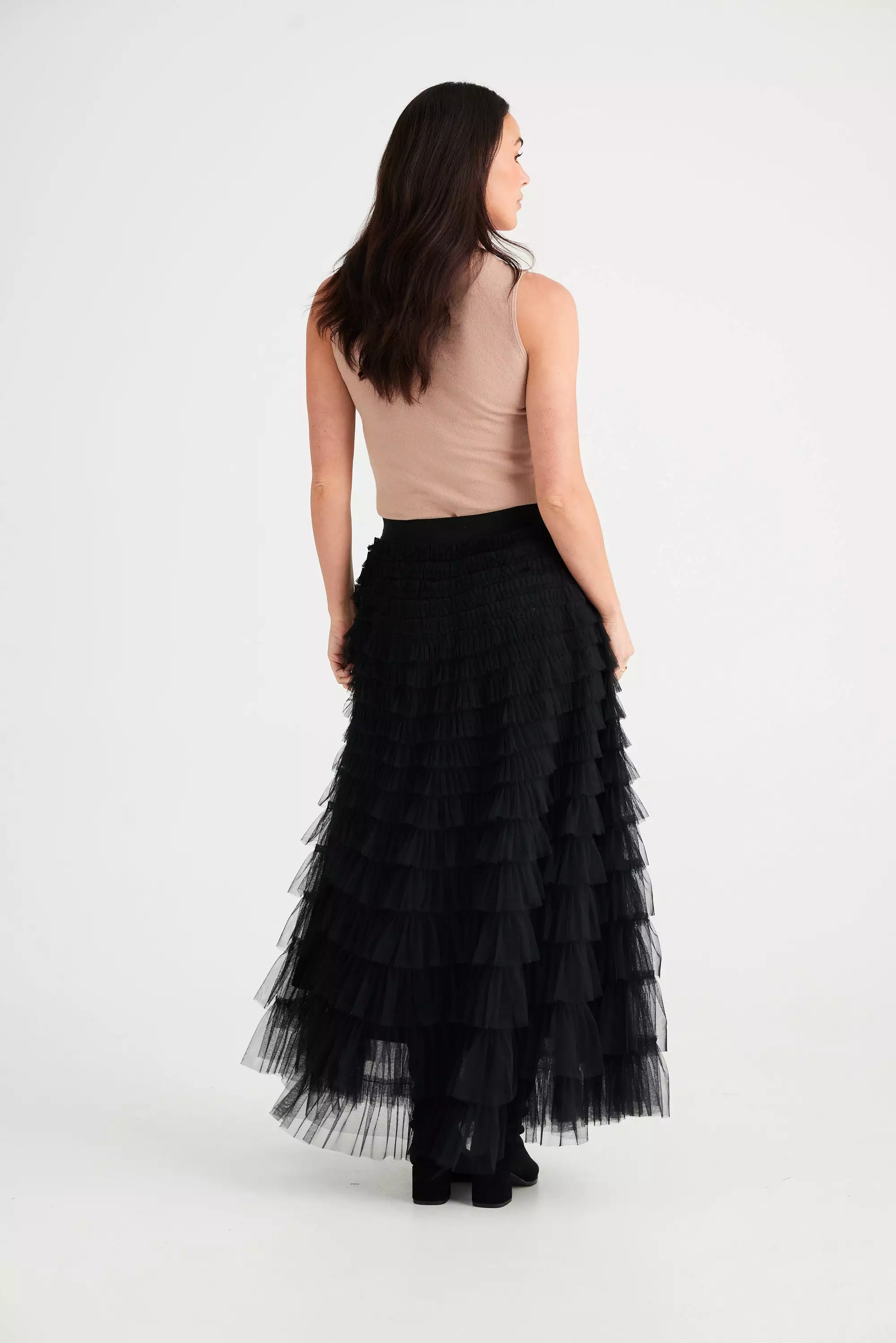 Chance Skirt - Black Tulle