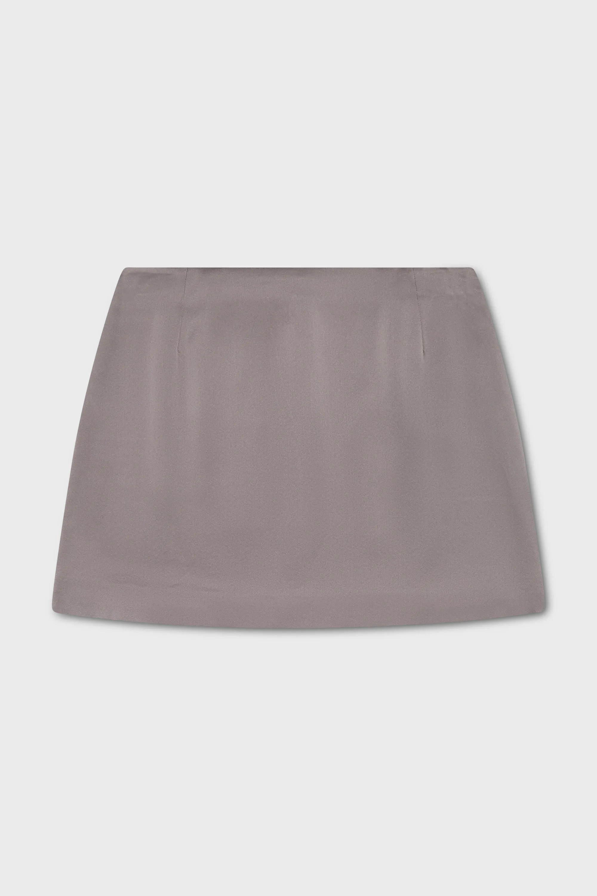 CHARMEUSE MINI SKIRT ASH GREY