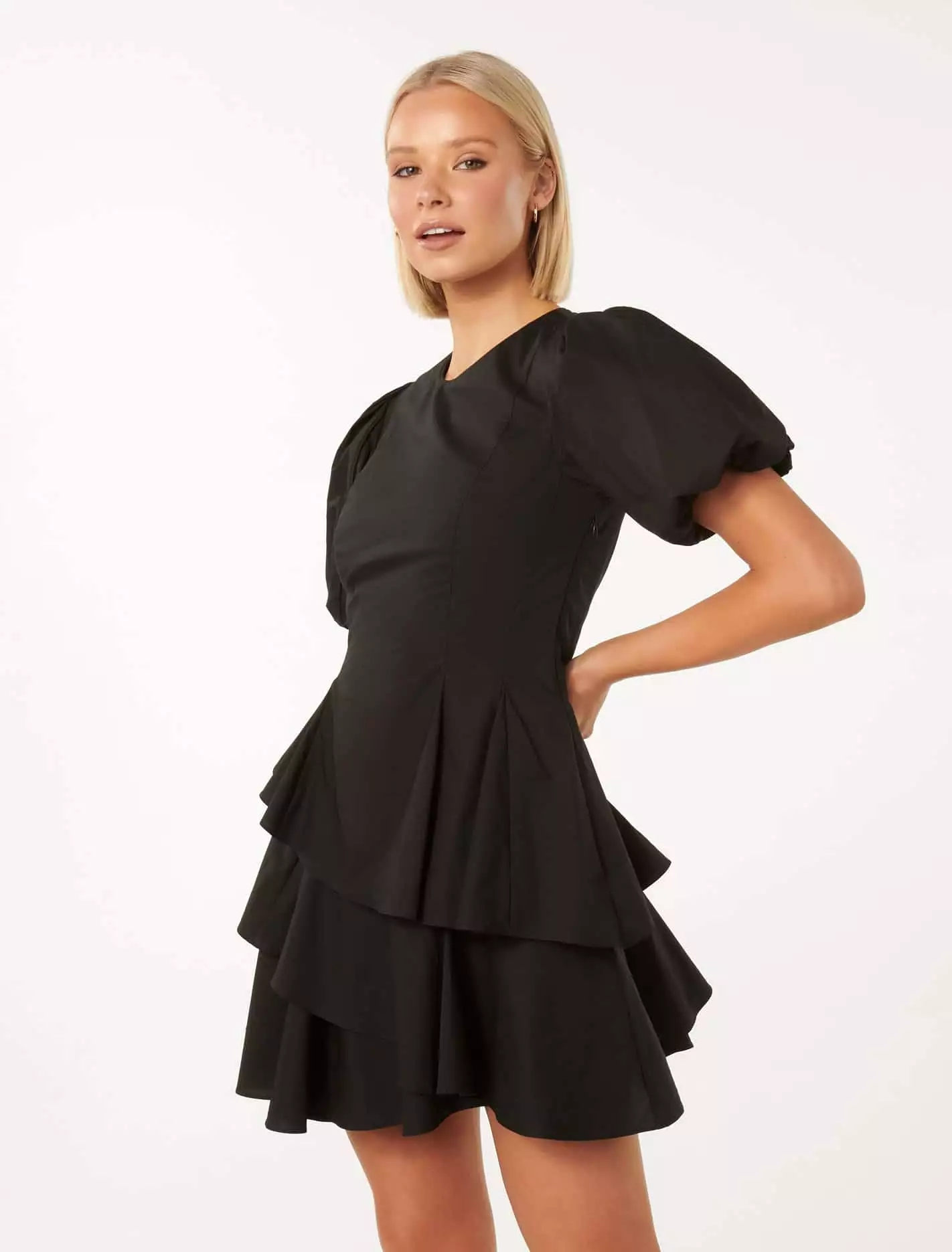 Claire Puff Sleeve Mini Dress