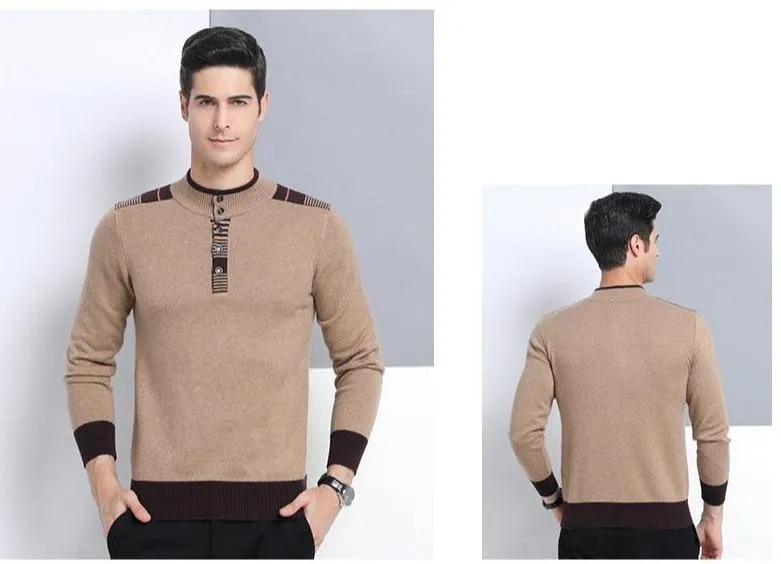 Crewneck Wool Sweater For Men