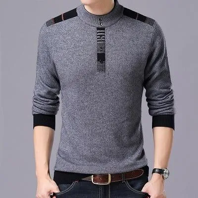 Crewneck Wool Sweater For Men