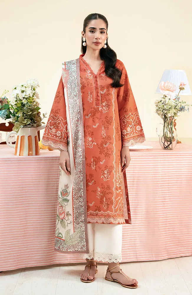 Daffodils by Seran Printed Lawn Unstitched 2Pc Suit D-03 Rowan