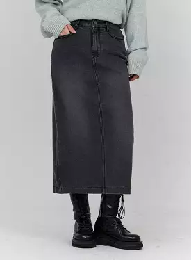 Denim Long Skirt CN18