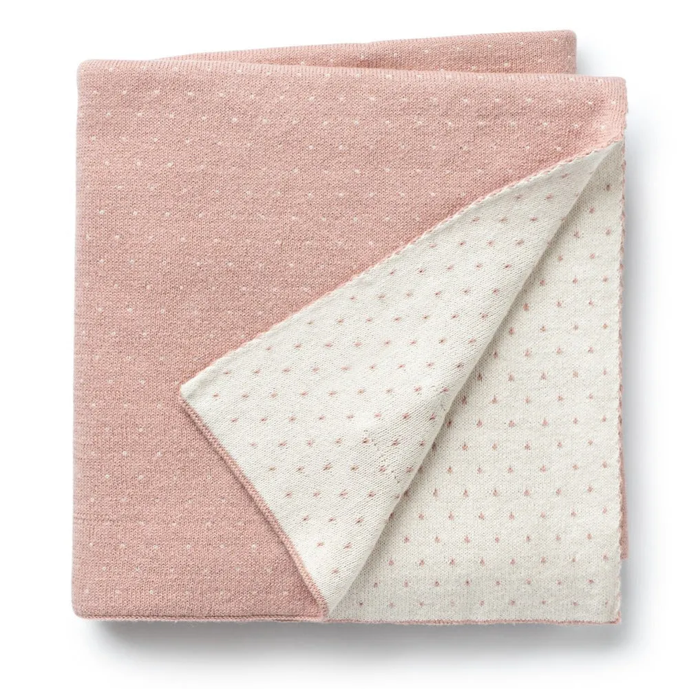 Domani Home Pink Dotty Blanket