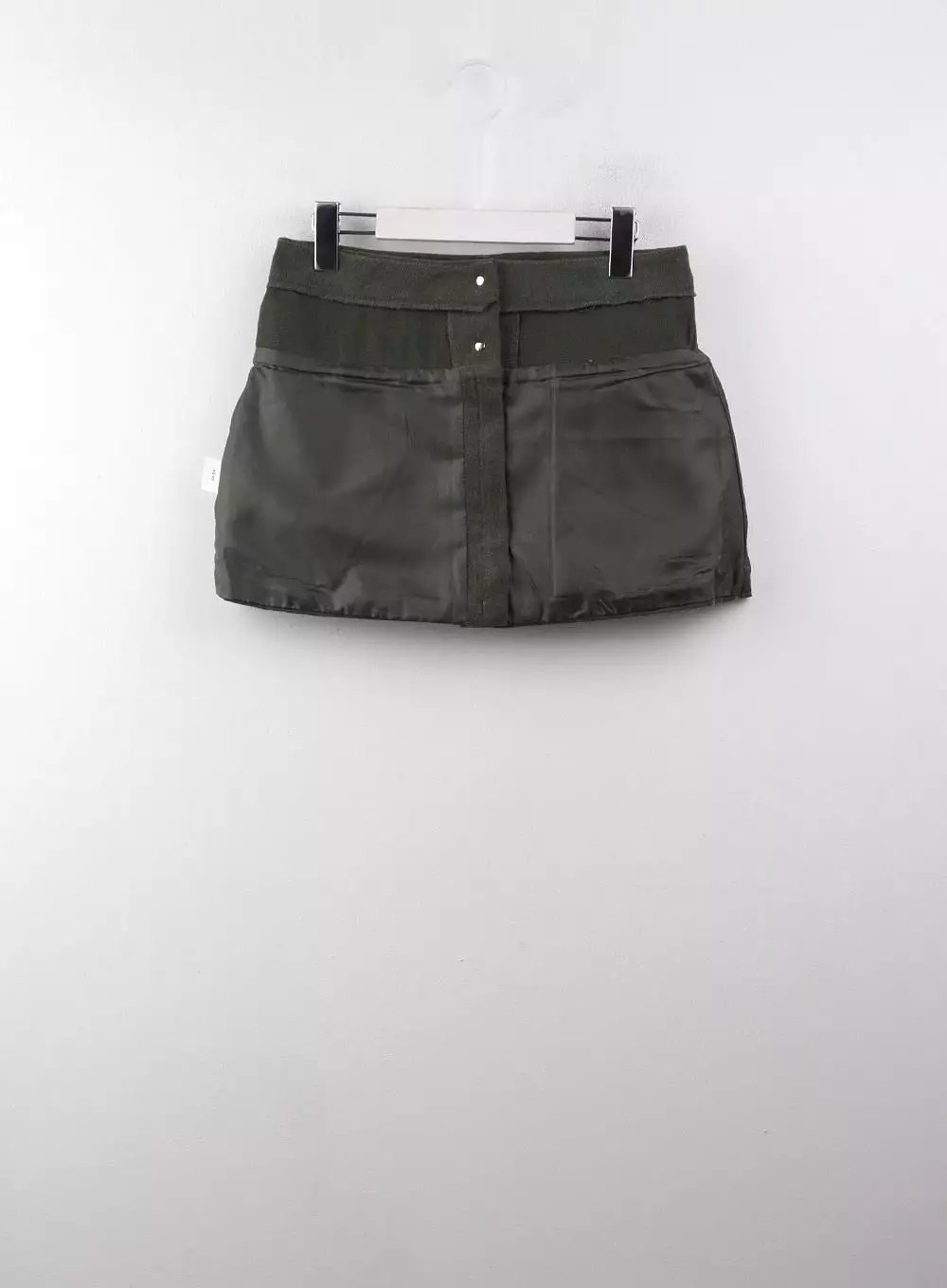 Double Button Solid Mini Skirt CJ405