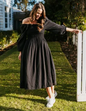 Dusk Midi Dress Black