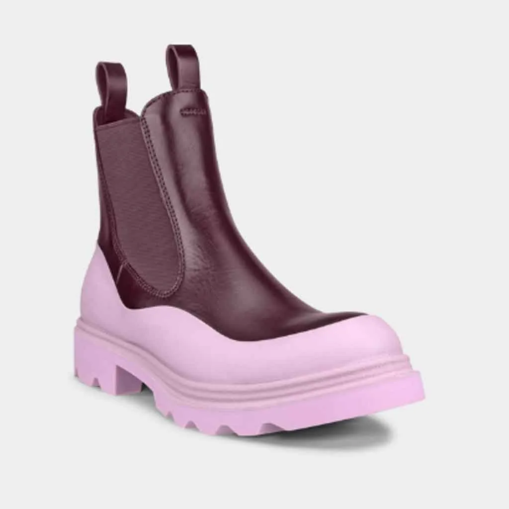 ECCO Grainer Chelsea Boot - Lavender Mist/Fig