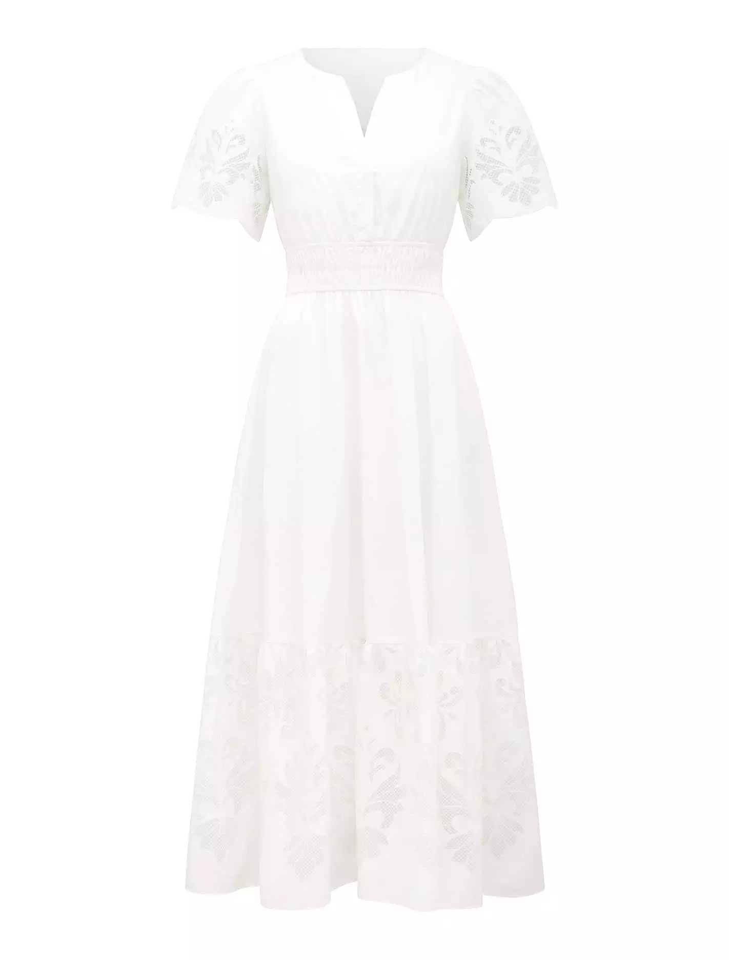 Eleanor Cutwork Maxi Dress