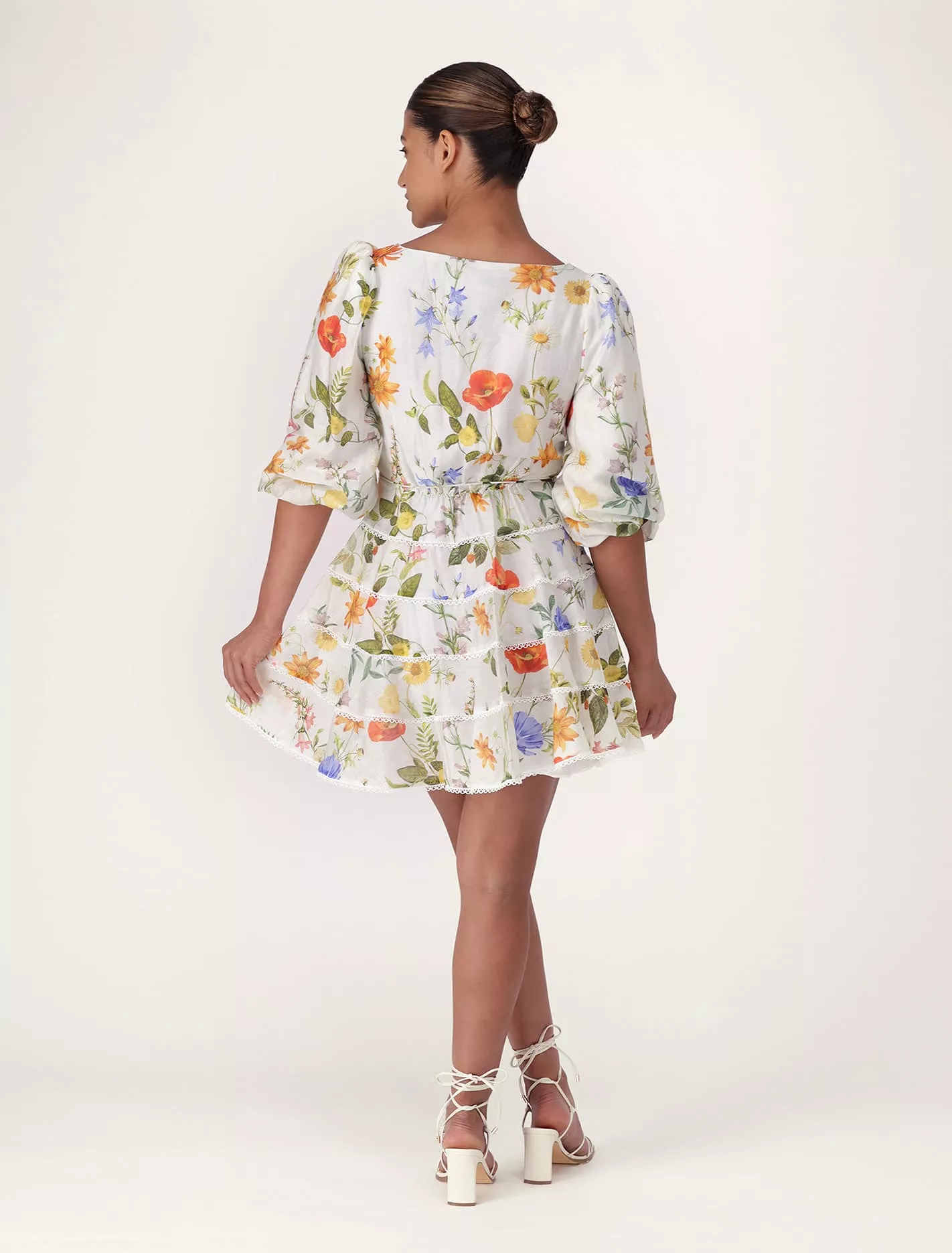 Esmie Tiered Floral Skater Dress