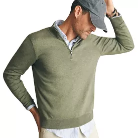 Faherty Men's Movement Quarter Zip Sweater