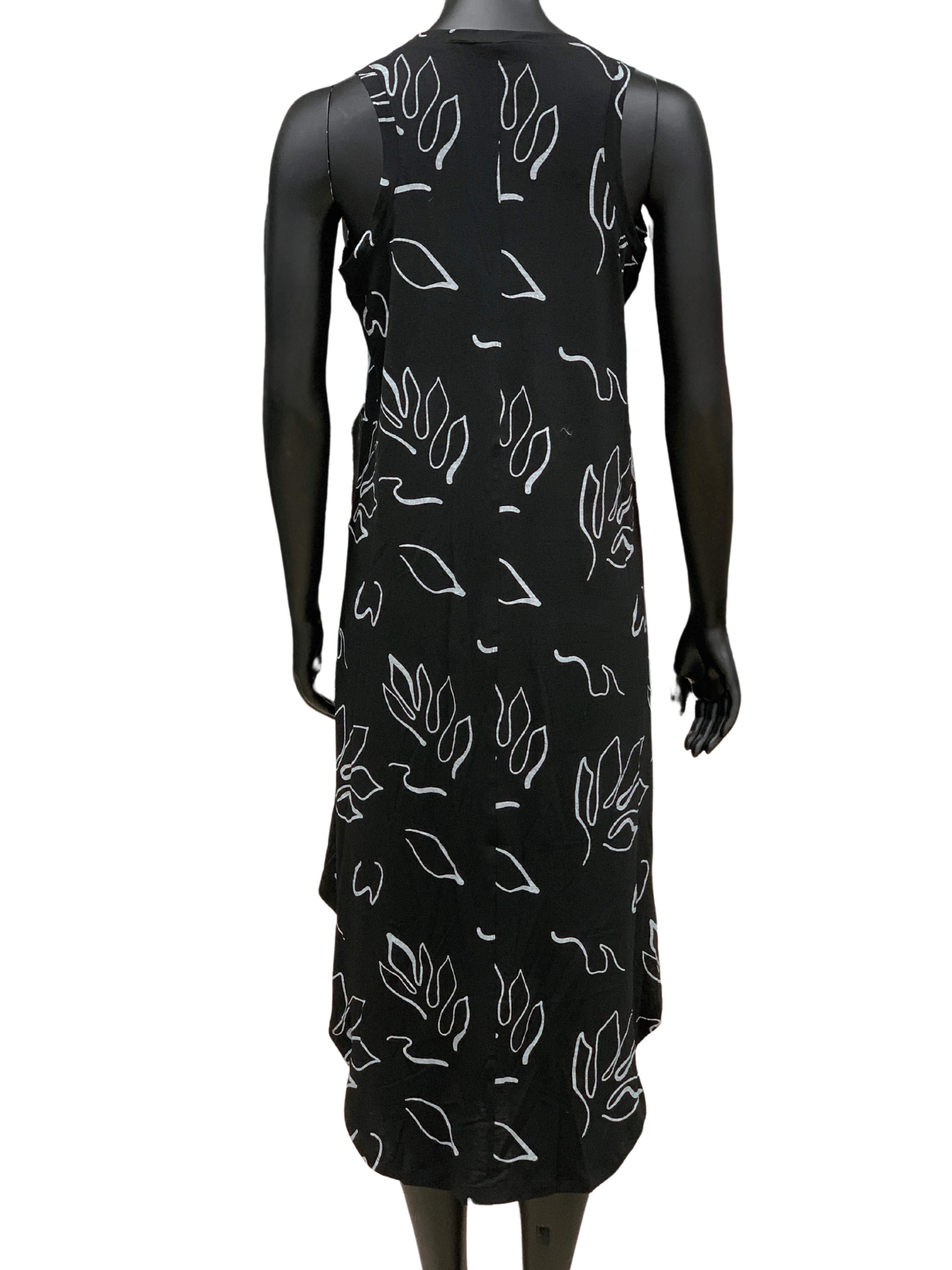 Funsport Black & White Sleeveless Dress - 241760