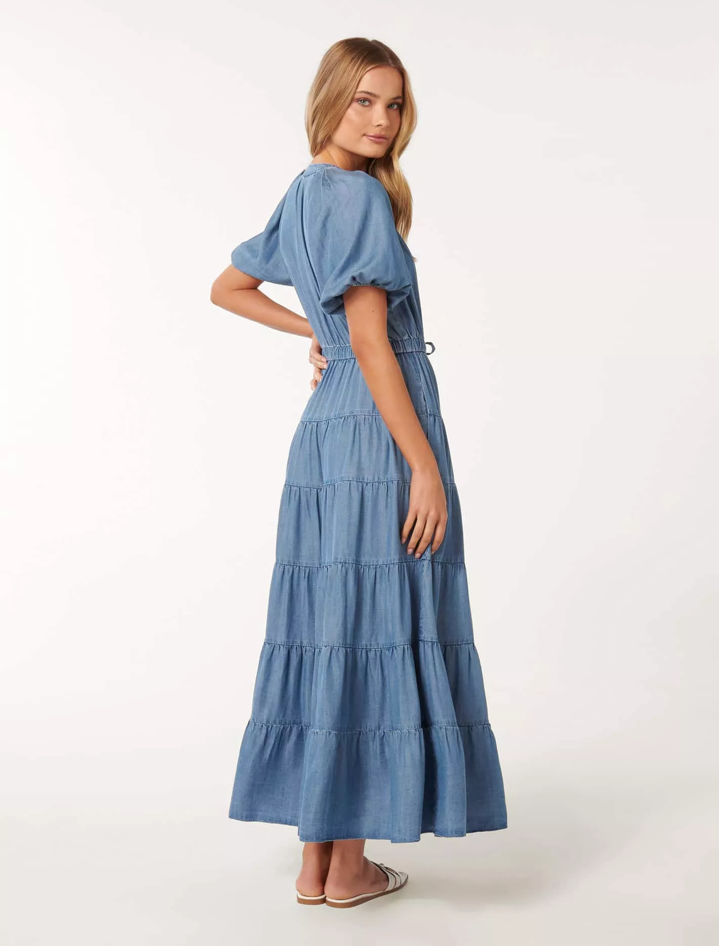 Gabbie Tiered Midi Dress