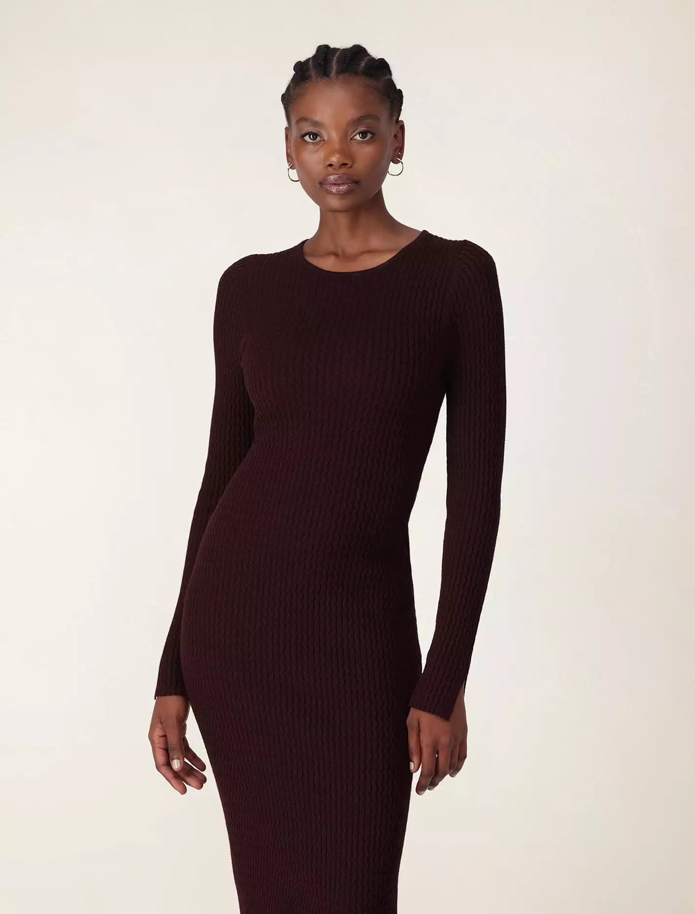 Georgia Textured Crew Neck Dress