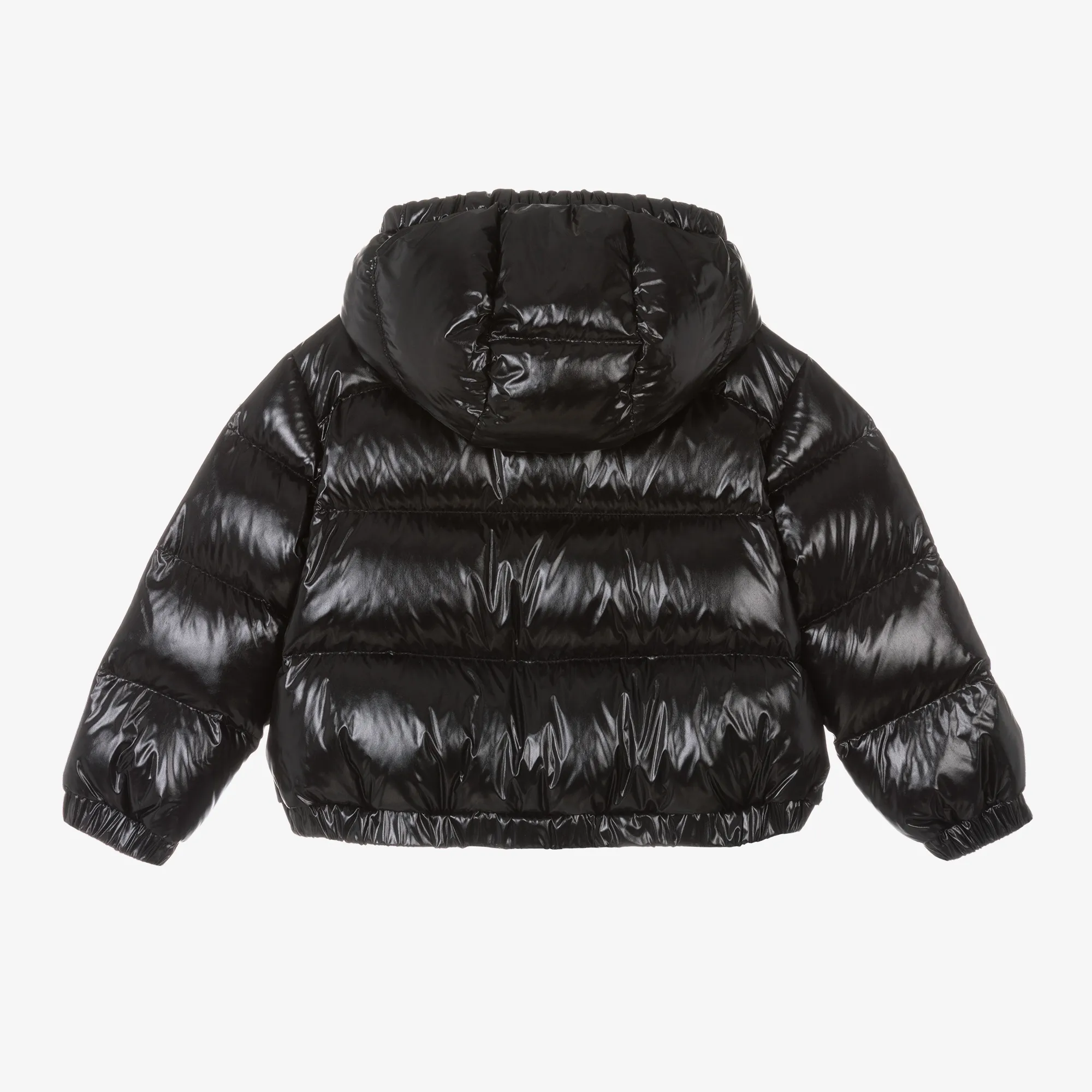 Girls Black Checked Dale Down Jacket