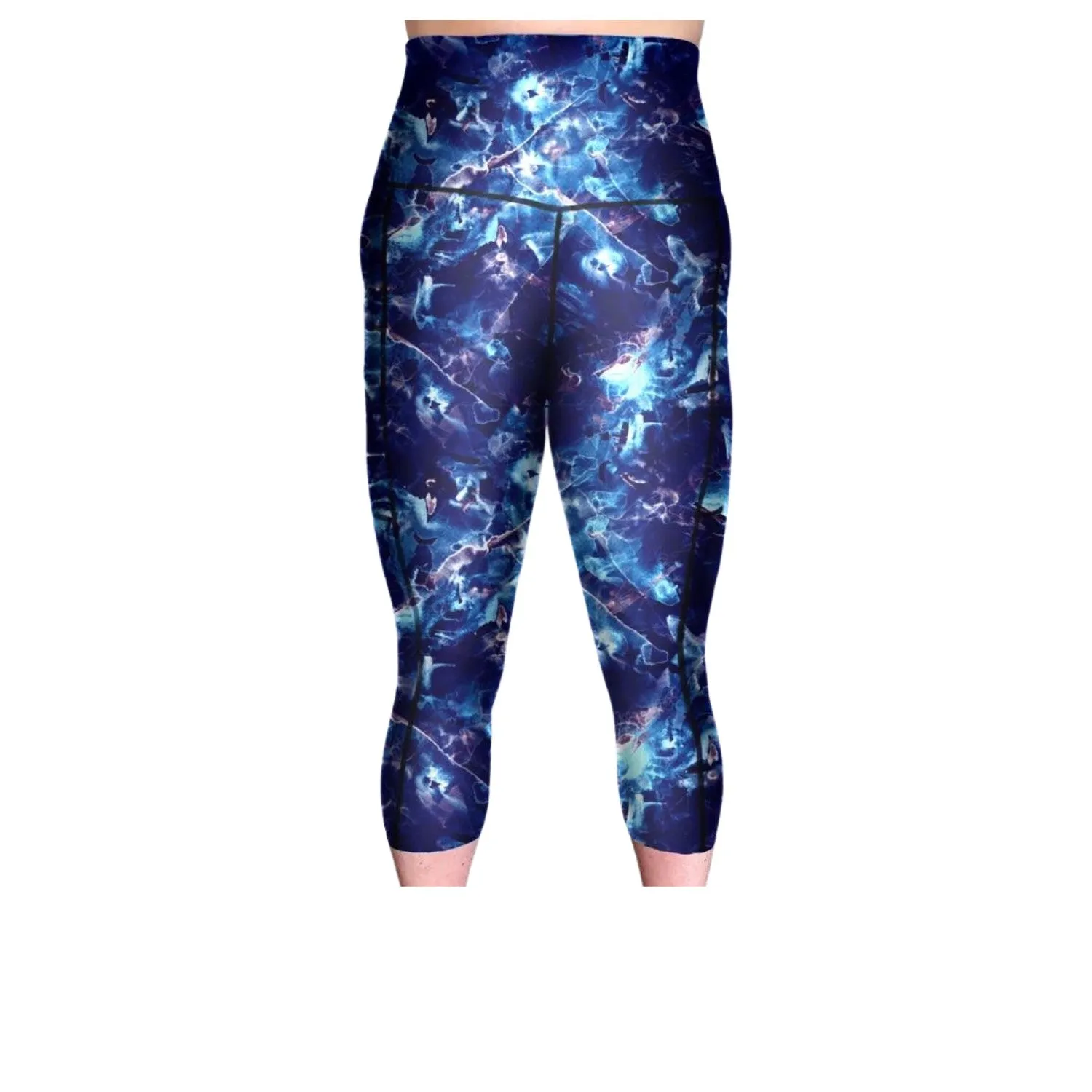 HI Capri Gym leggings- Thunderstorm