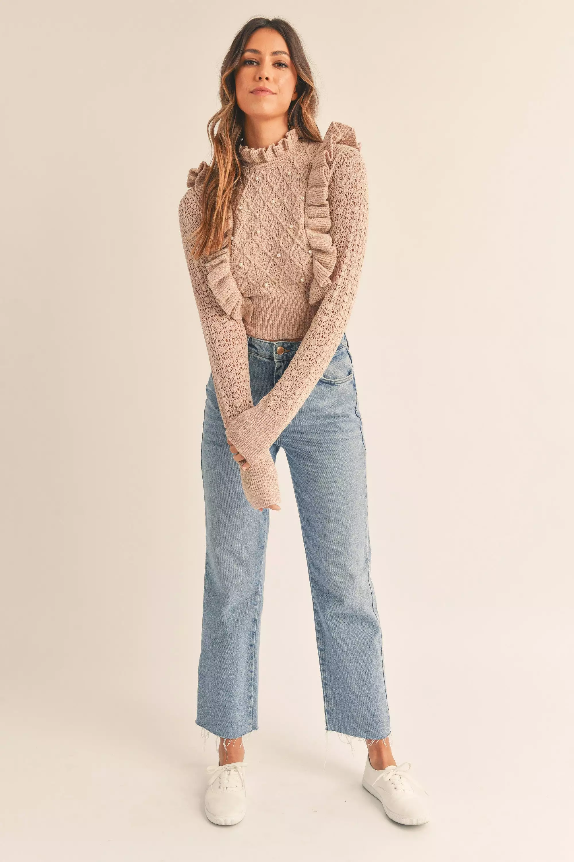 Hollan Pearl Sweater - Mauve