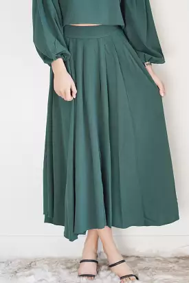 Holly Hunter Green Midi Skirt