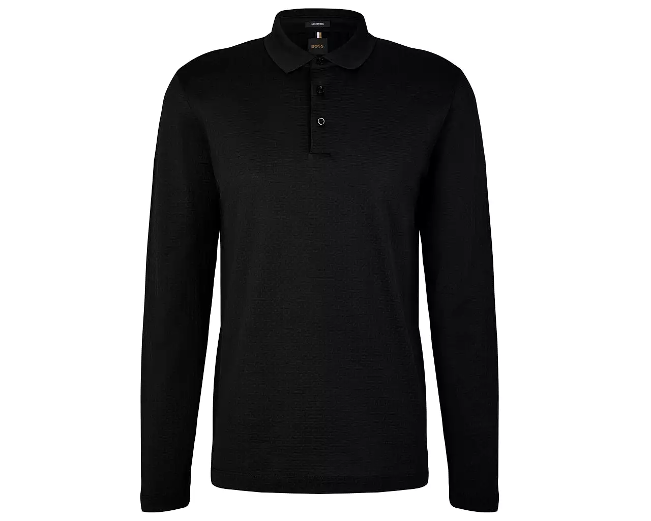 Hugo Boss Bono L 50476357 Virgin Wool Polo Shirt Black