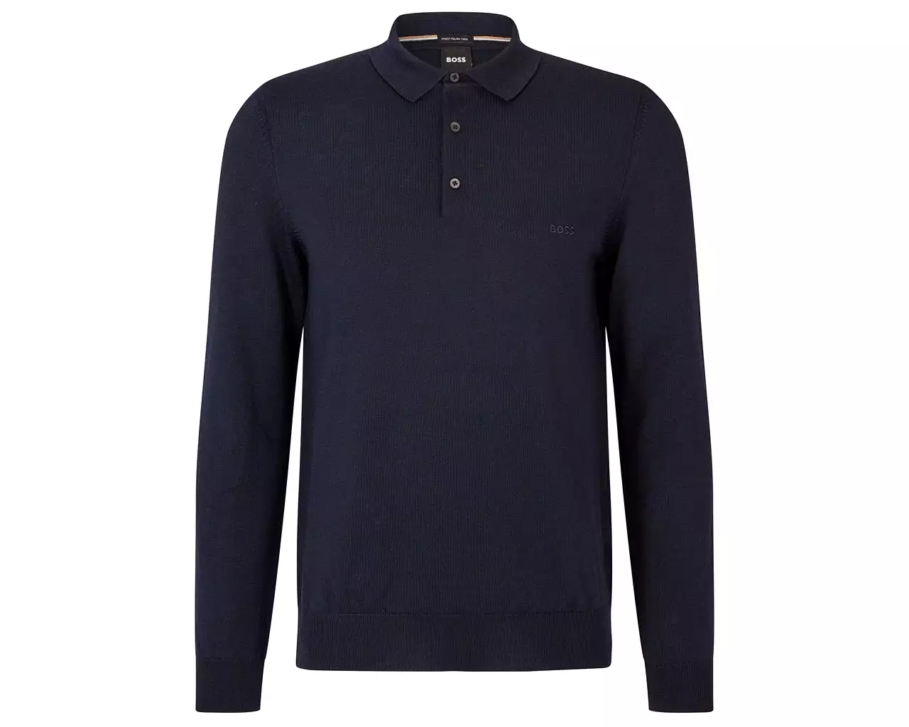 Hugo Boss Bono L 50476357 Virgin Wool Polo Shirt Blue