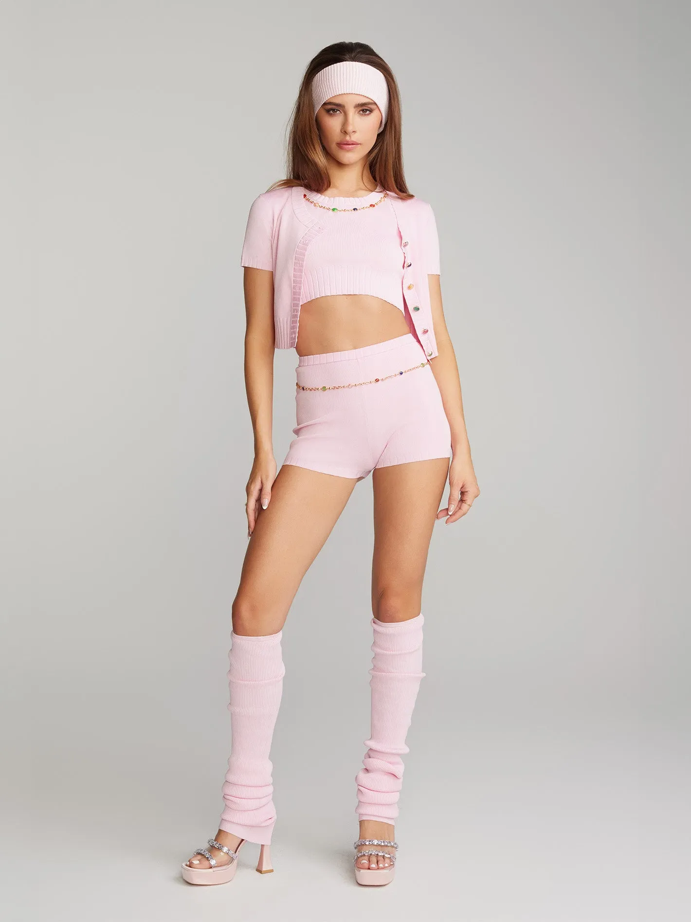 Kennedy Knit Shorts (Pink)