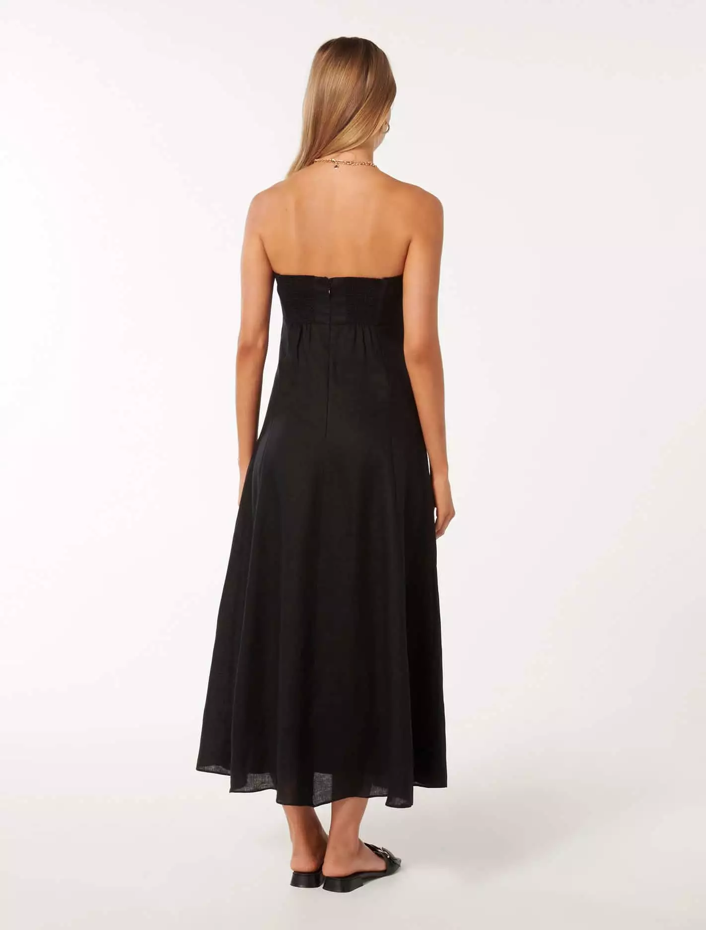 Kimberly Strapless Midi Dress