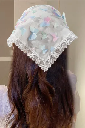 Lace Jacquard Head Scarf