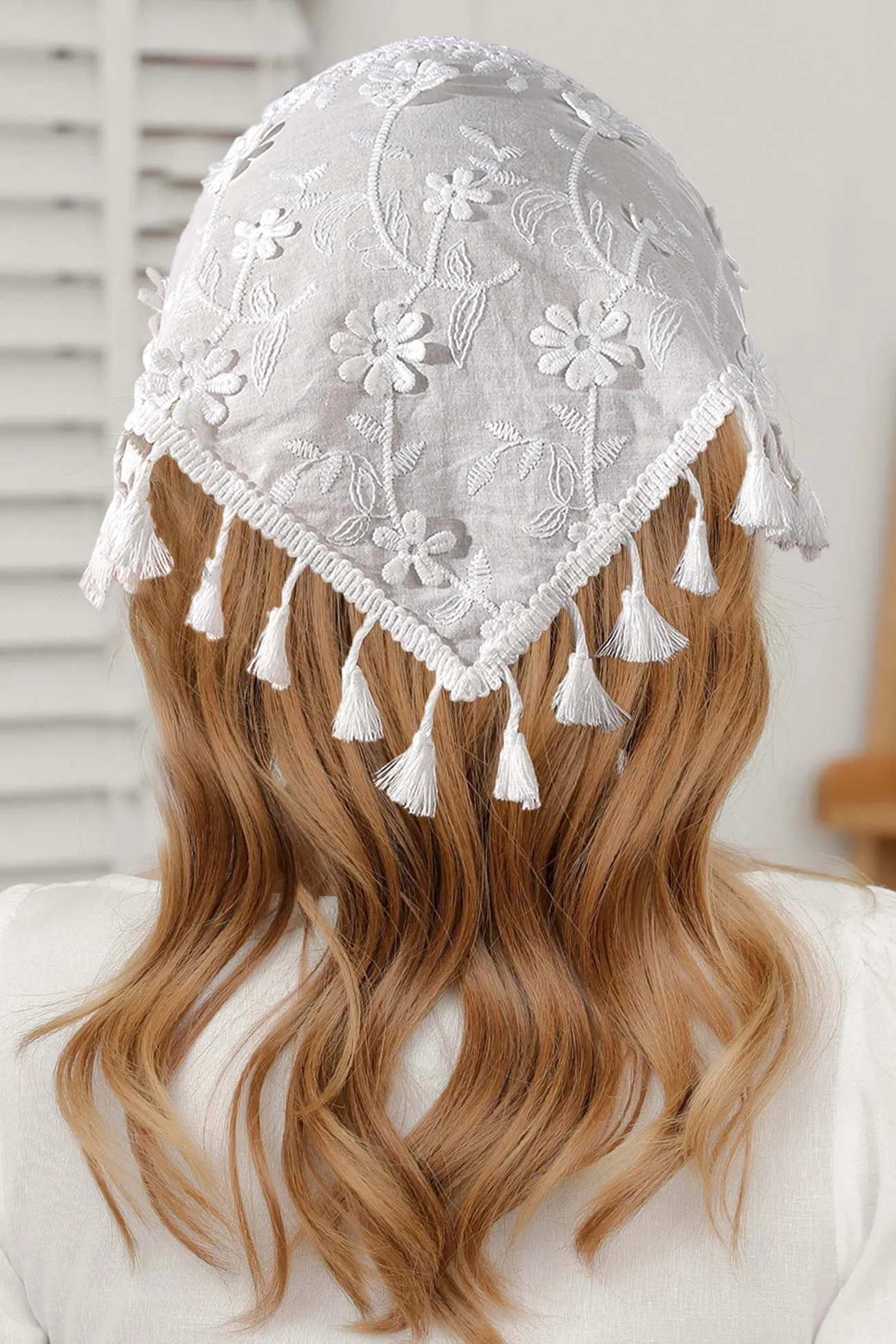 Lace Jacquard Head Scarf