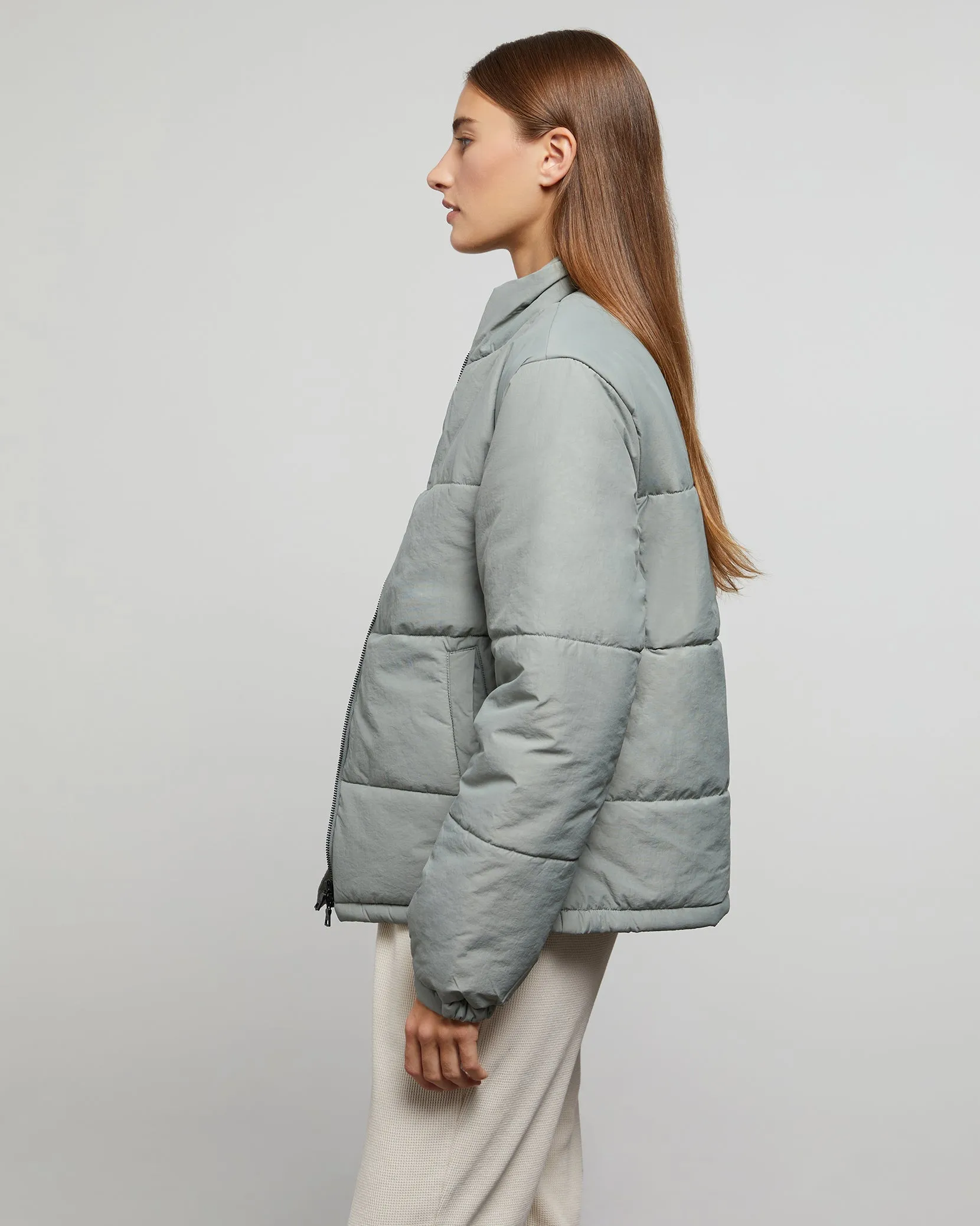 Lightweight Puffer Jacket | Sage