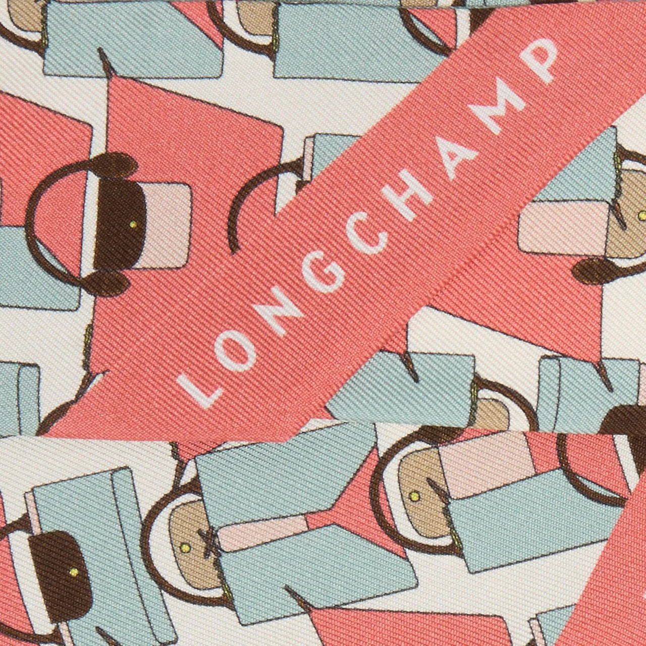 LONGCHAMP Origami Silk Scarf - Celdon