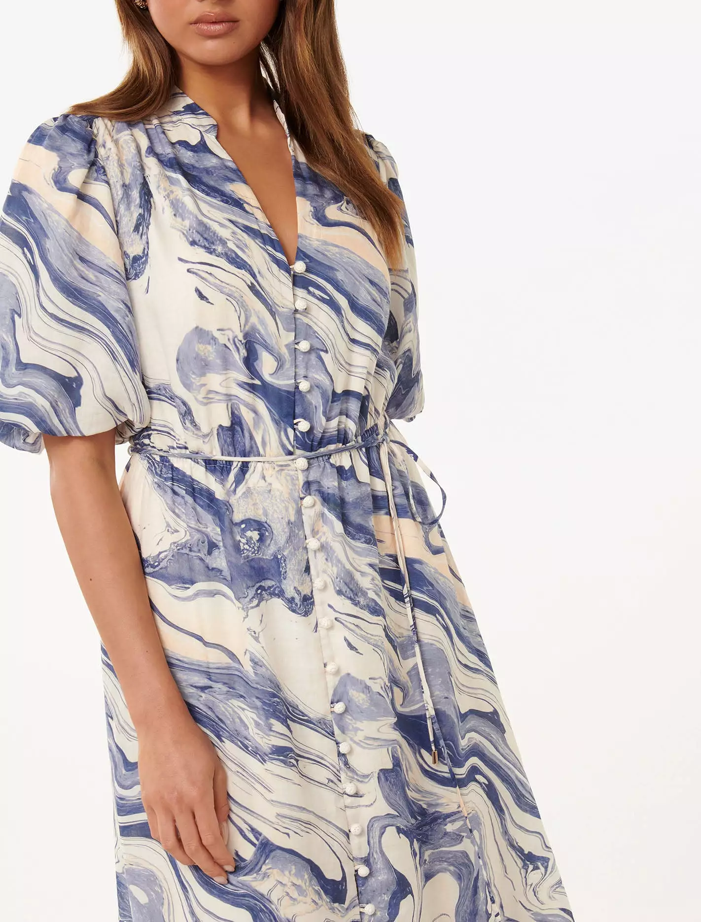 Loren Puff Sleeve Midi Dress