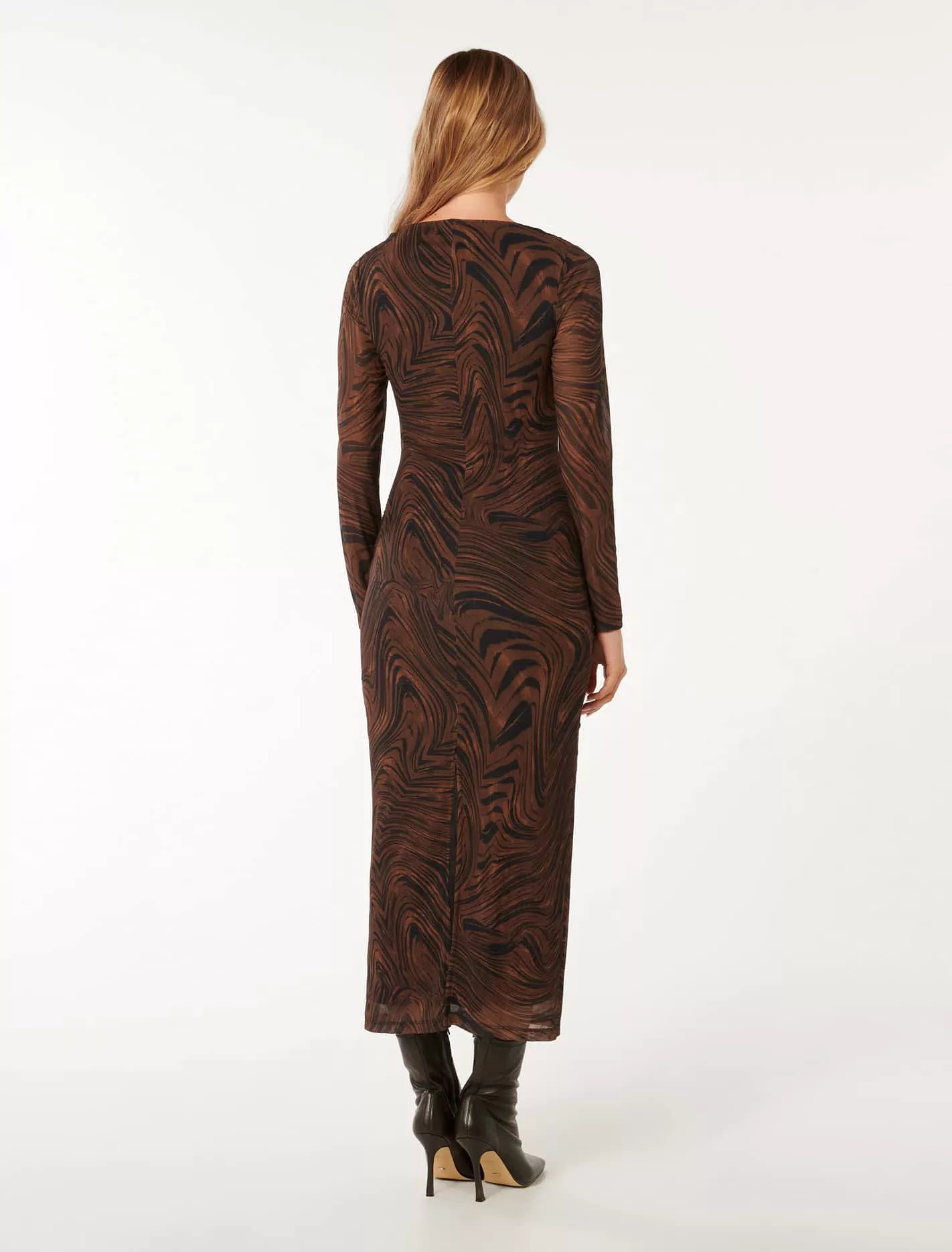 Loretta Ruched Side Midi Dress