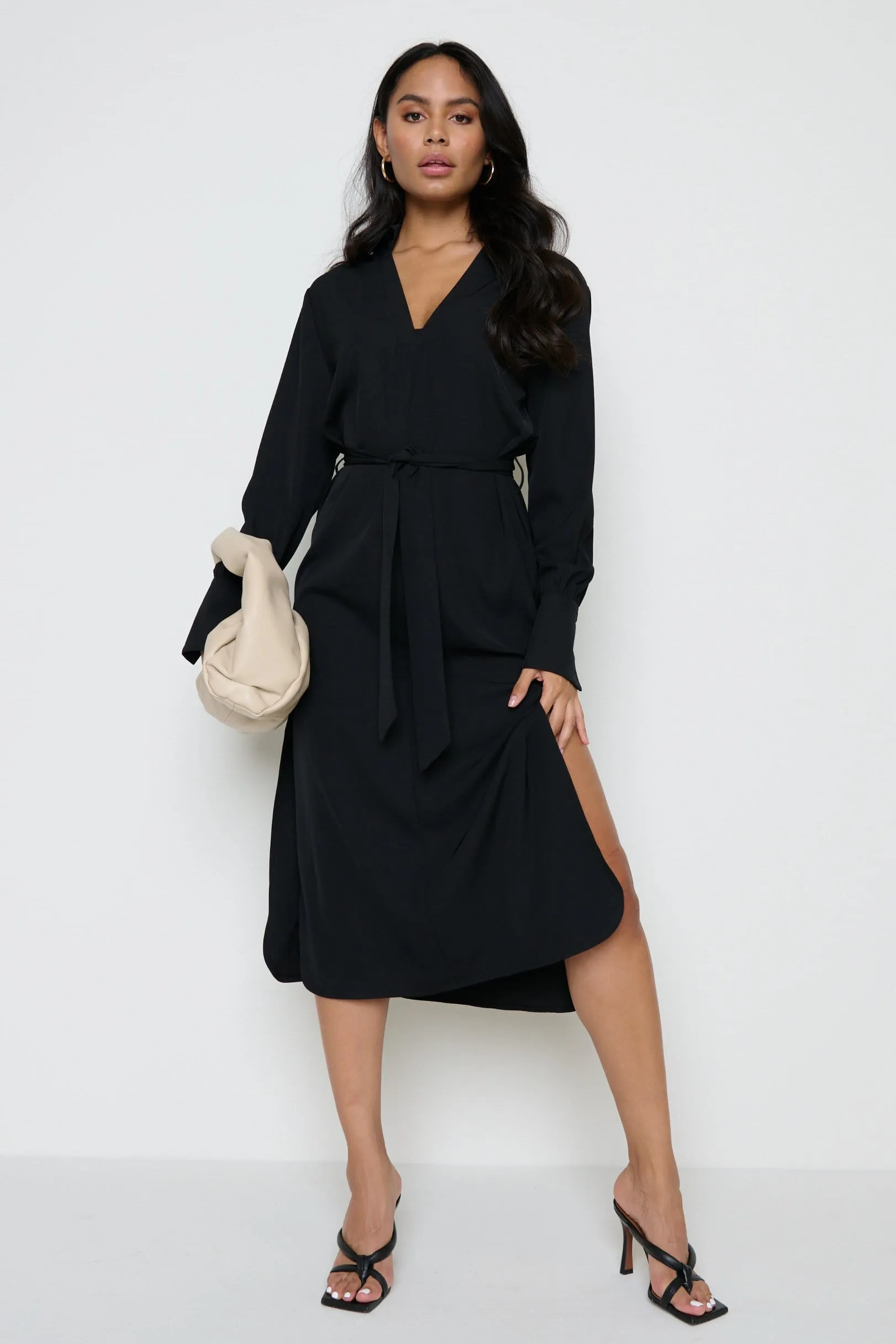 Luda Midi Dress - Black