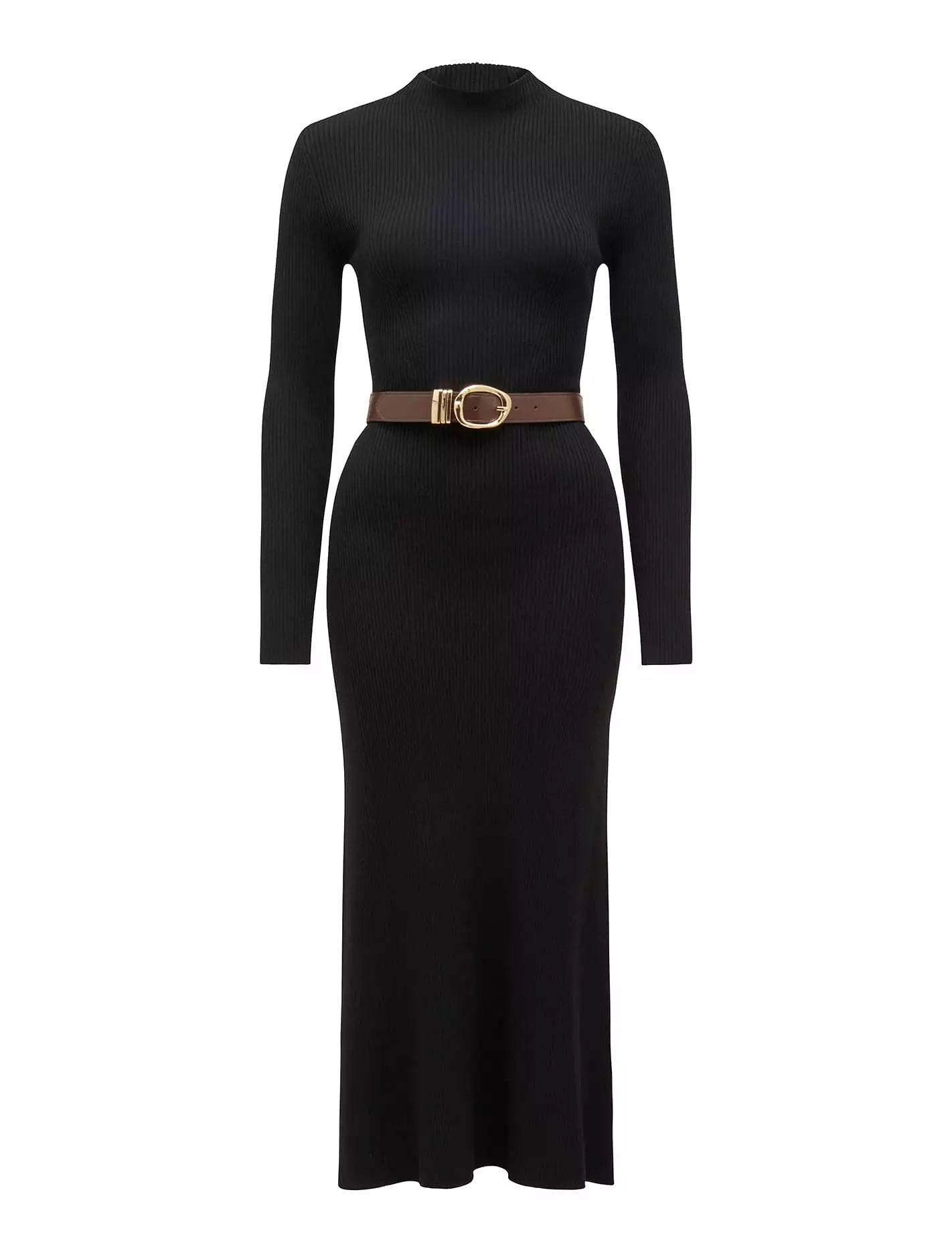 Luisa Fit And Flare Belted Midi Dress