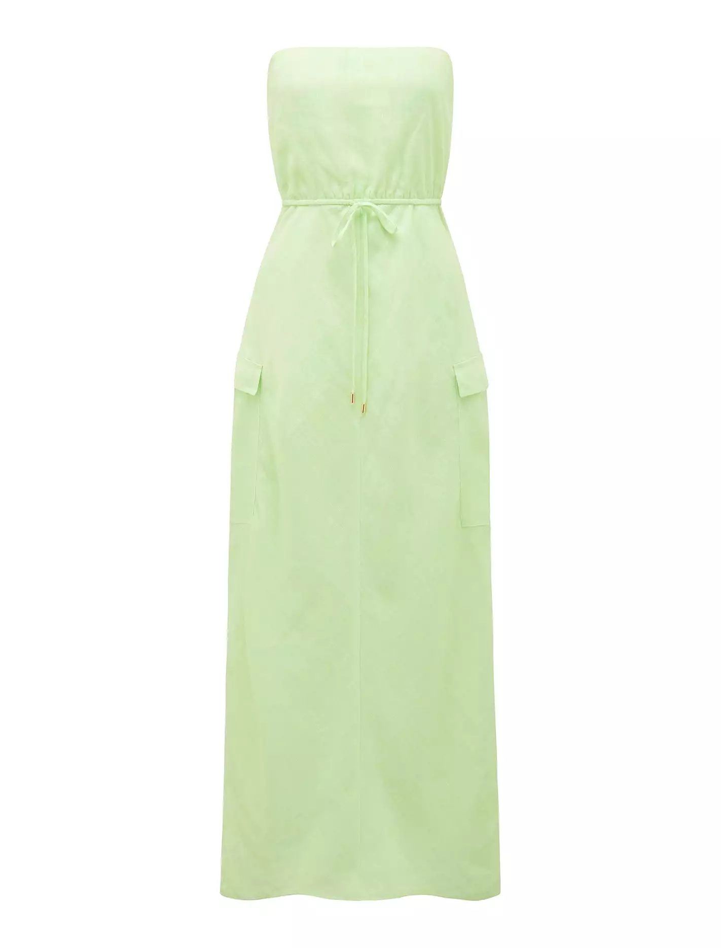 Mabel Strapless Cargo Midi Dress