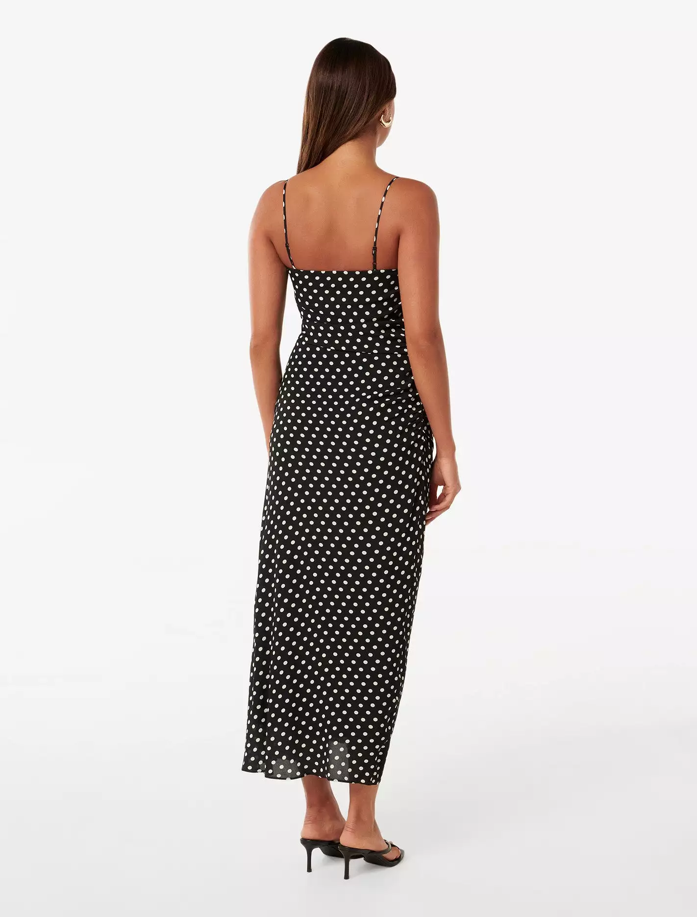 Maisy Ruched Side Midi Dress