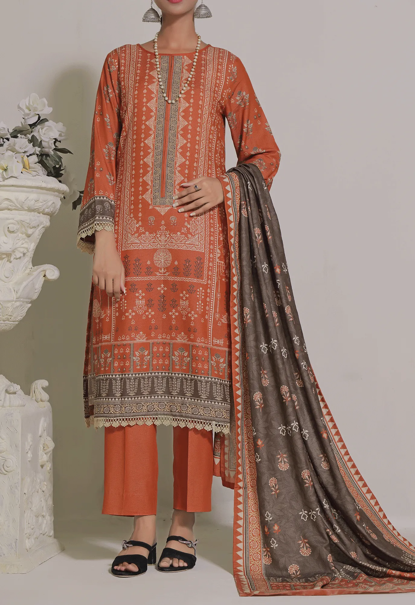 Mariyah By VS Textile Printed Karandi Unstitched 3 Piece Suit - VS23MK 34